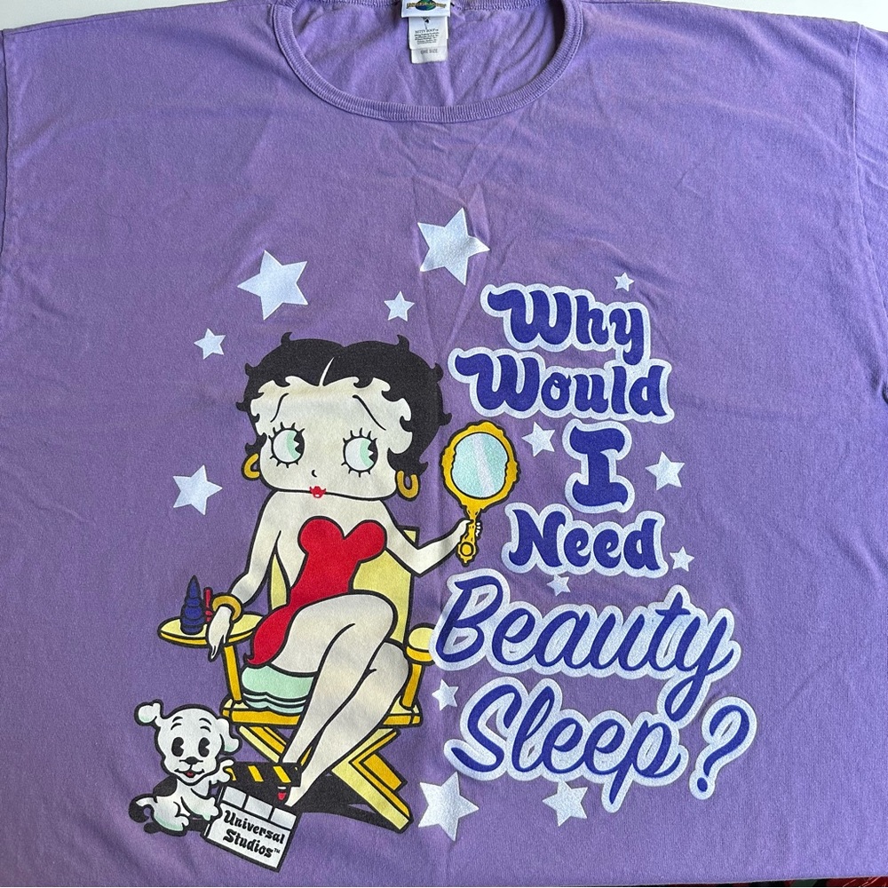 Universal Studios Betty Boop Lavender Sleep Tee